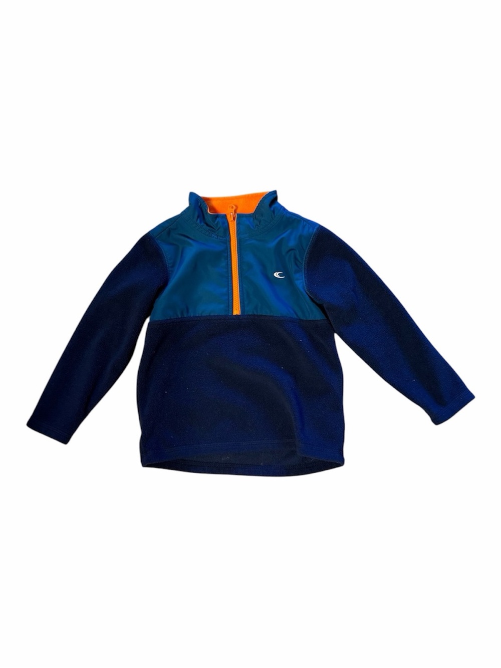 Carter's Navy & Teal Kids Swim Pullover with Orange Trim